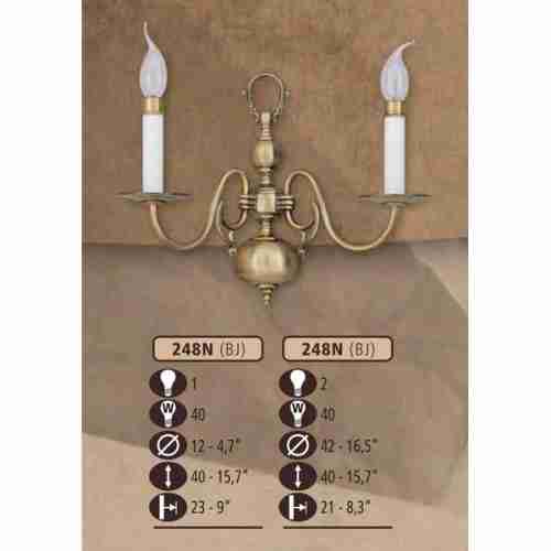 Бра Riperlamp 248N/2 BJ