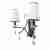 Бра Lumina Deco Glamour LDW 66247-2 WT+CHR Бра Lumina Deco Glamour LDW 66247-2 WT+CHR