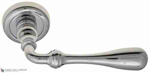 Дверная ручка на круглом основании Fratelli Cattini "RETRO" D1-CR полированный хром