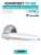 Ручка дверная межкомнатная Armadillo R.URB52.ARC CP/White-14 хром/белый