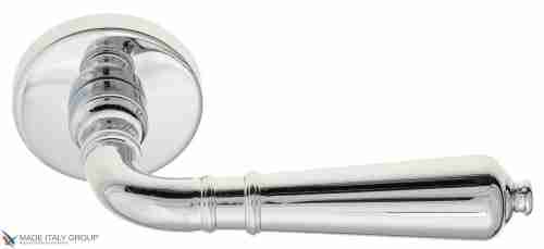 Дверная ручка на круглом основании Fratelli Cattini "TOSCANA" 7.7-CR полированный хром