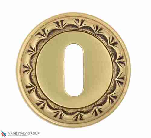 Накладка дверная под ключ буратино Venezia KEY-1 D2 французское золото + коричневый (2шт.)