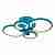 Потолочная светодиодная люстра iLedex Ring A001/4 Blue