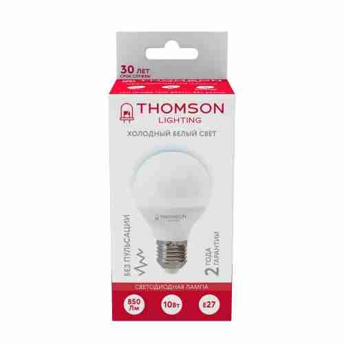 Лампа светодиодная Thomson E27 8W 6500K шар матовая TH-B2319