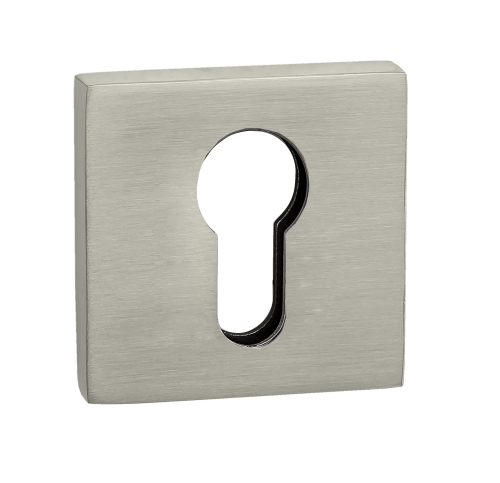 Накладка квадратная на цилиндр PUERTO INET AL 03 MSN никель супер матовый