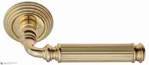 Дверная ручка Venezia "MOSCA" D8 полированная латунь