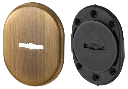 Накладка на сувальдный замок со шторкой Armadillo PS-DEC CT (ATC Protector 1) AB-77 бронза