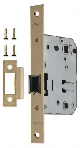 Замок двериой межкомнатный сантехнический Fuaro WC F72-50 SG матовое золото