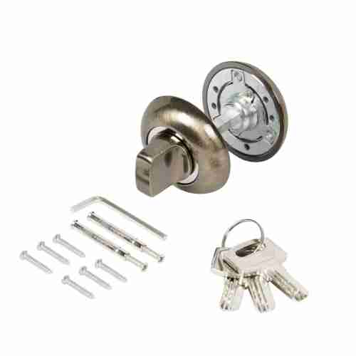 Завертка сантехническая Ajax (Аякс) с фиксацией ключом BK6.FIX.JR AB-7 бронза