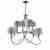 Подвесная люстра Mantra Mara Chrome - White 1654