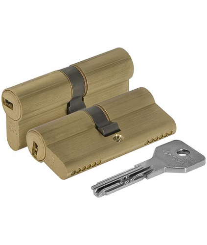 Цилиндровый механизм CISA ASIX OE300-23.00 (100 мм/45+10+45), латунь