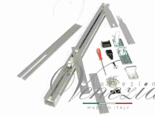 Трэк для рото механизма Ergon, комплект для двери LP=89 Silver T.E.