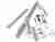 Трэк для рото механизма Ergon, комплект для двери LP=89 Silver T.E. Трэк для рото механизма Ergon, комплект для двери LP=89 Silver T.E.