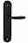 Ручка дверная Extreza COMO (Комо) 322 на планке PL05 черный матовый F22