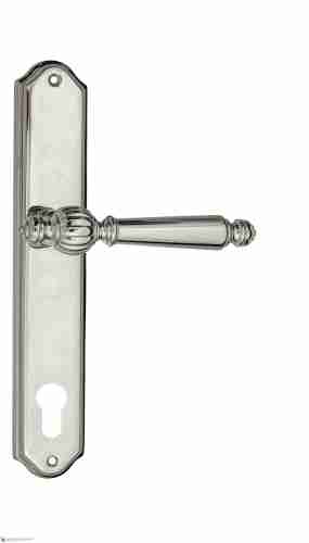 Дверная ручка Venezia "PELLESTRINA" CYL на планке PL02 полированный хром