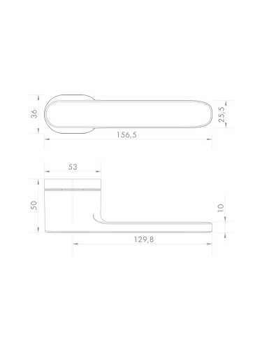 Ручка Armadillo (Армадилло) раздельная R.UCR36.FOREST FSG-39 флорентийское золото