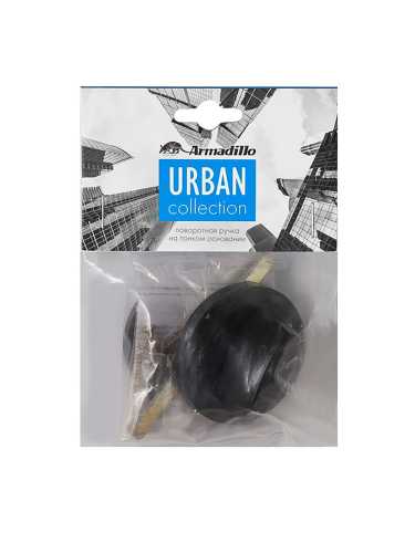 Комплект: Ручки Armadillo AQUA URS BL-26 + Завертка BK6.R.URS52 BL-26 черный