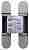 Kubica 2760 DXSX, CS петля скрытая универсальная МАТОВЫЙ ХРОМ (60 kg)
