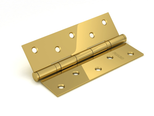 Петля дверная стальная универсальная  Fuaro 2BB 125x75x2,5 PB (латунь)