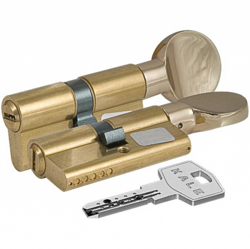 Цилиндровый механизм с вертушкой KALE KILIT 164 BM/90 (40+10+40) mm латунь 5 кл.