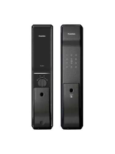 Замок врезной электронный Kaadas K9-5W с отпечатком пальца, со встроенным модулем WIFI, черный