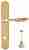 Ручка дверная Extreza MIREL (Мирель) 316 на планке PL01 WC полированное золото F01