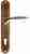 Ручка дверная Extreza CALIPSO (Калипсо) 311 на планке PL01 CYL матовая бронза F03