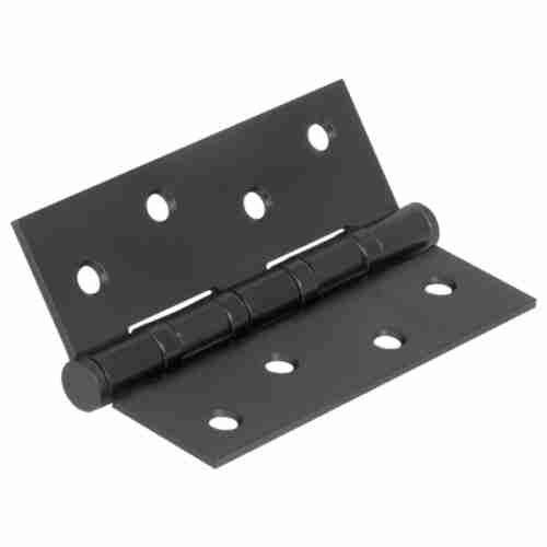 Комплект 10 шт. - Петля универсальная Fuaro 4BB/BL 100x75x2,5 BL (чёрный матовый) БЛИСТЕР