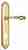 Дверная ручка Venezia "GIFESTION" CYL на планке PL98 полированная латунь