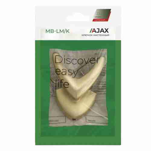 Крючок Ajax (Аякс) настенный MB-LM/K-003 SG матовое золото