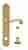 Дверная ручка Venezia "CARNEVALE" WC-2 на планке PL02 полированная латунь