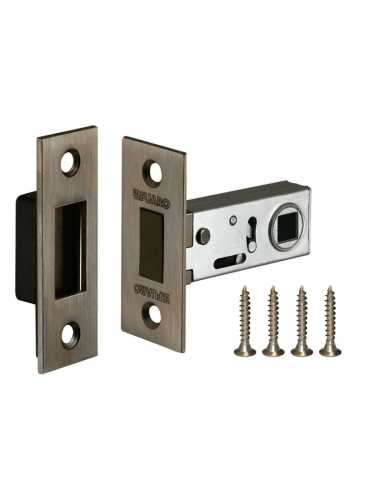 Защелка дверная межкомнатная Fuaro Magnet M12-50-25 AB бронза магнитная