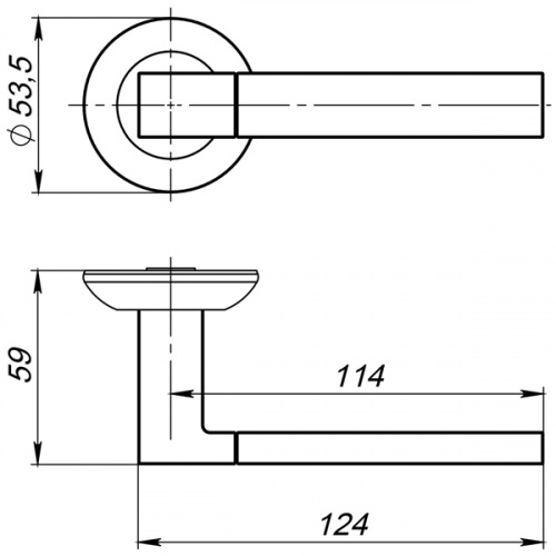 Ручки дверные межкомнатные AJAX FUSION JR ABG-6 зелёная бронза