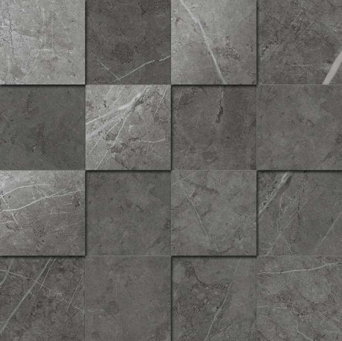 Керамогранит Italon Charme Evo Floor Project Эво Антрачит 3D люкс. натур. Мозаика 30х30