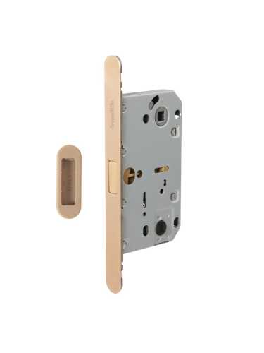 Замок дверной магнитный Armadillo (Армадилло) WC с ответной планкой GRAVITY.PRO G01.196.50.96 FSG флорентийское золото