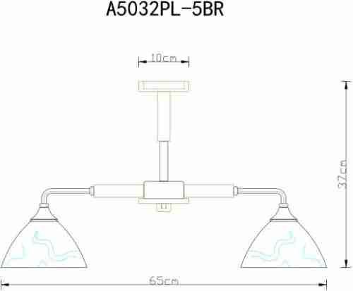Потолочная люстра Artelamp Matthew A5032PL-5BR