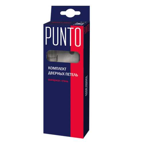 Комплект 4 шт. - Петля дверная универсальная Punto (Пунто) IN4100U BL (4B 100х70х2.5) черный