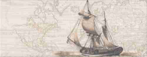 Плитка керамическая Kerama Marazzi Кампанелла Корабль 7151\3F декор 20х50