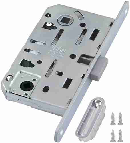 Замок дверной межкомнатный WC AGB (АГБ) B06102.50.06.567 хром магнитный с отв пл B02402.05.06