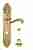 Дверная ручка Venezia "CARNEVALE" WC-2 на планке PL90 полированная латунь