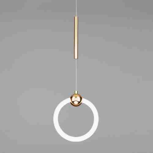 Подвесной светодиодный светильник Eurosvet Rim 90165/1 золото