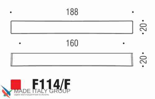 Ручка скоба модерн COLOMBO DESIGN F114F-CR полированный хром 160 мм
