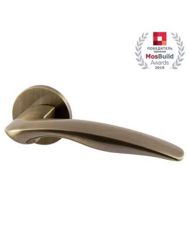 Комплект: Ручки Armadillo WAVE URS AB-7+Завертка+Бесшумный замок Fuaro/бронза