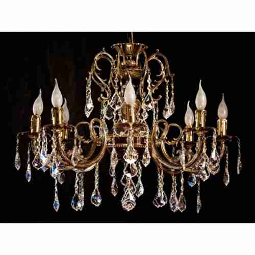 Люстра подвесная Brizzi 8888/8 PB Leaf crystal