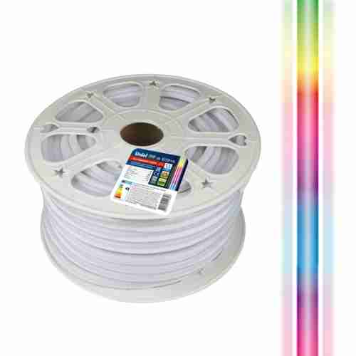 Светодиодная лента Uniel ULS-N22 ULS-N22-5050-80LED/m-8mm-IP67-220V-10W/m-50M-RGB бобина