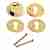 Броненакладка на цилиндр Apecs Basic-G (screw 70) золото