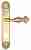Дверная ручка Venezia "LUCRECIA" CYL на планке PL87 полированная латунь