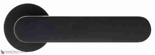 Дверная ручка на круглом основании Fratelli Cattini "PIPPA" 7.7-NM матовый черный