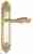 Дверная ручка Venezia "OPERA" на планке PL96 полированная латунь
