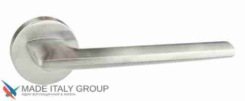 Дверная ручка на круглом основании Fratelli Cattini "SHAPE" 7-CS матовый хром